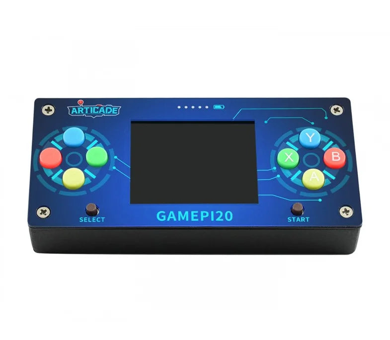 Raspberry Pi Zero WH Portable Gaming Console 2-Inch IPS Screen Built-In Speaker Headphone Jack Handheld Retro Game Player Kit